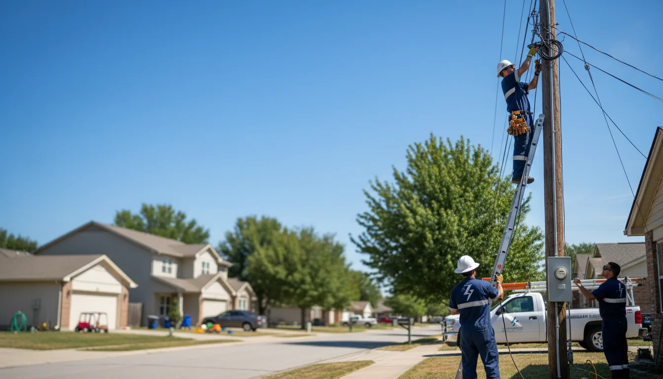 Residential electrician providing installation services in Leary, GA